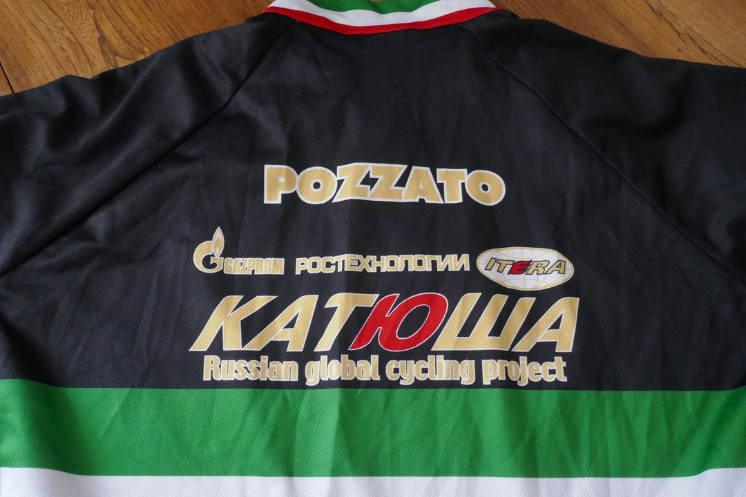 Katusha 2010 - Filippo Pozzato - Maillot Champion d'Italie spécial Roubaix _ (XXL) #03984