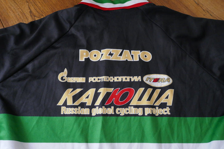 Katusha 2010 - Filippo Pozzato - Maillot Champion d'Italie spécial Roubaix _ (XXL) #03984