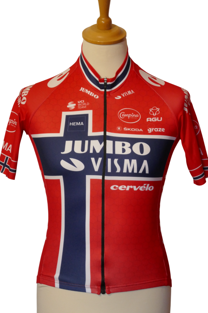 Jumbo Visma 2022  - Tobias Foss - Maillot Champion de Norvège _ (XS) #04008