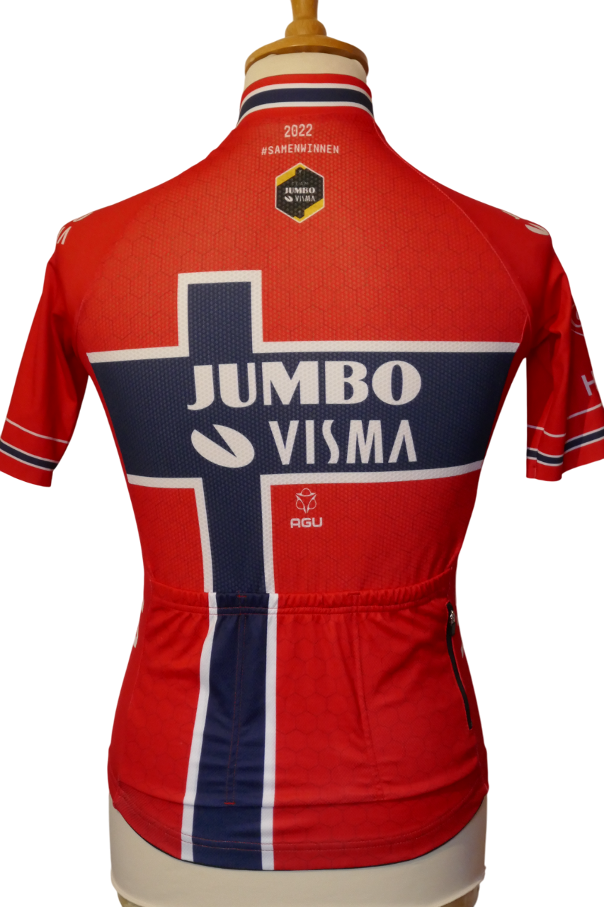 Jumbo Visma 2022  - Tobias Foss - Maillot Champion de Norvège _ (XS) #04008