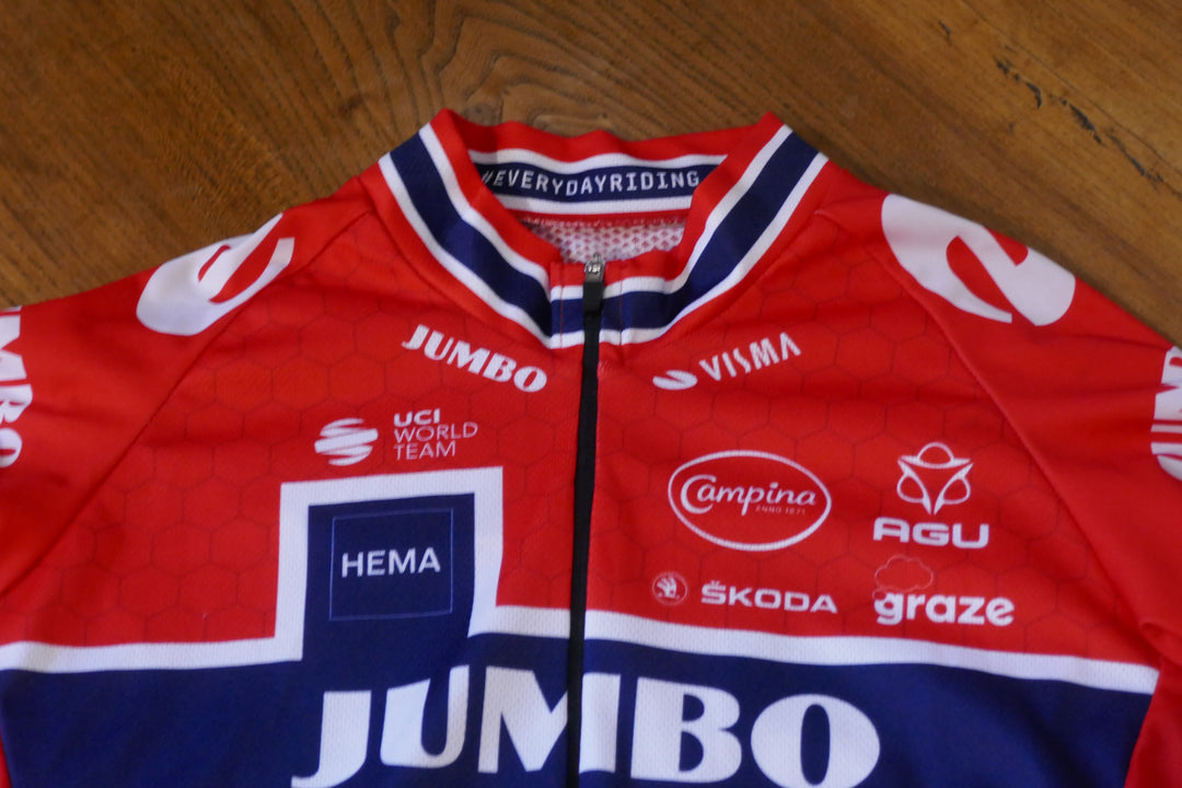 Jumbo Visma 2022  - Tobias Foss - Maillot Champion de Norvège _ (XS) #04008