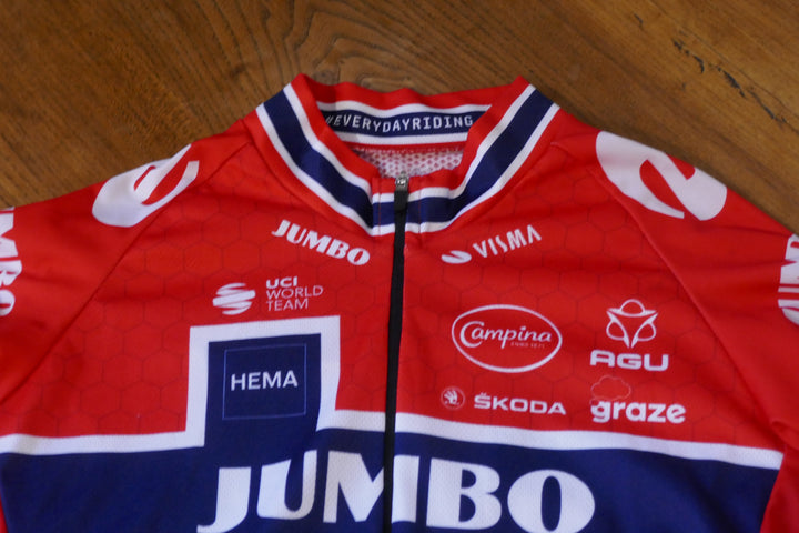 Jumbo Visma 2022  - Tobias Foss - Maillot Champion de Norvège _ (XS) #04008