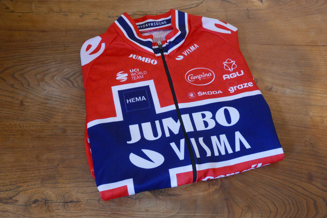 Jumbo Visma 2022  - Tobias Foss - Maillot Champion de Norvège _ (XS) #04008