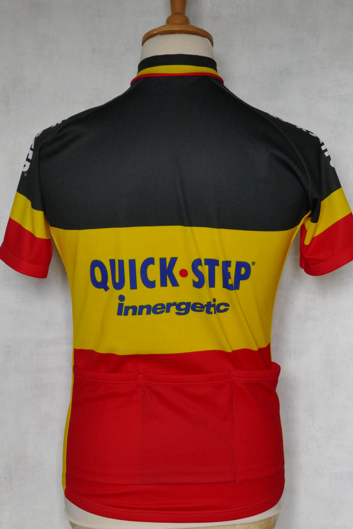 Quick Step 2008 - Stijn Devolder - Maillot Cuissard et Gants Champion de Belgique _ (L) #04036