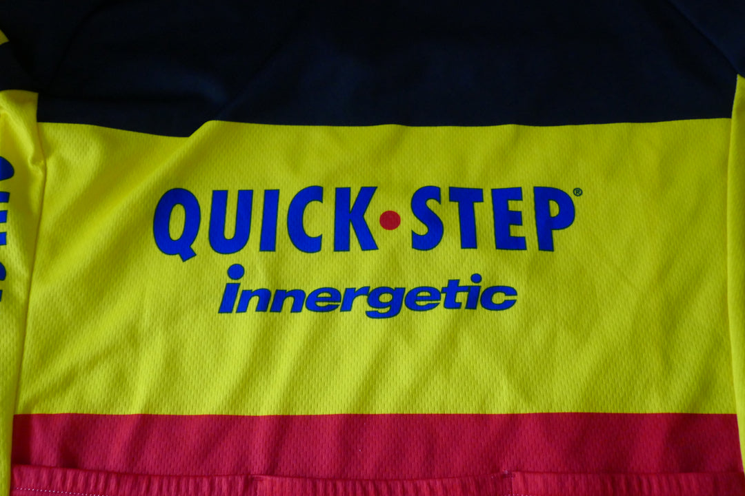 Quick Step 2008 - Stijn Devolder - Maillot Cuissard et Gants Champion de Belgique _ (L) #04036