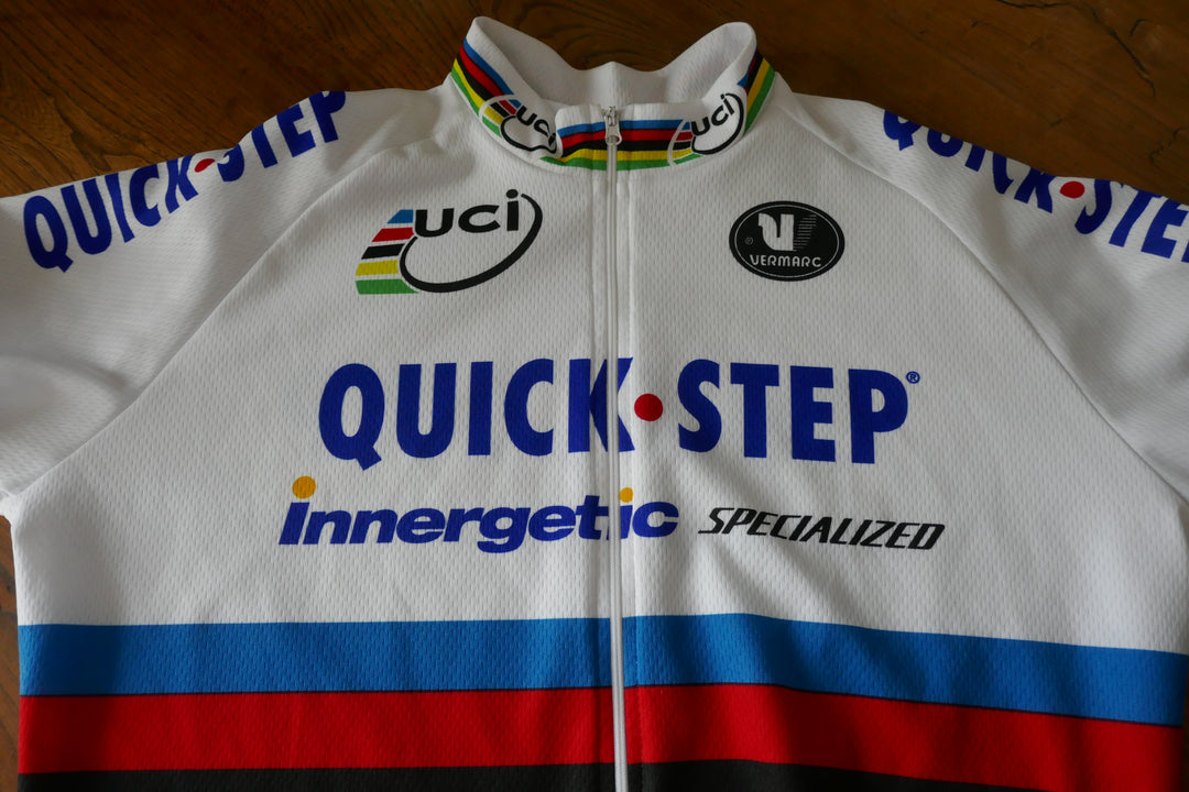 Quick Step 2006 - Paolo Bettini - Maillot Cuissard et Gants Champion du monde _ (L) #04035