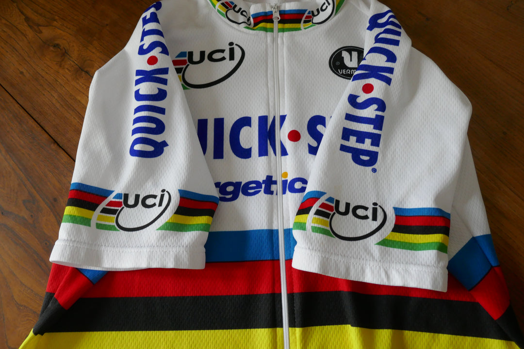 Quick Step 2006 - Paolo Bettini - Maillot Cuissard et Gants Champion du monde _ (L) #04035