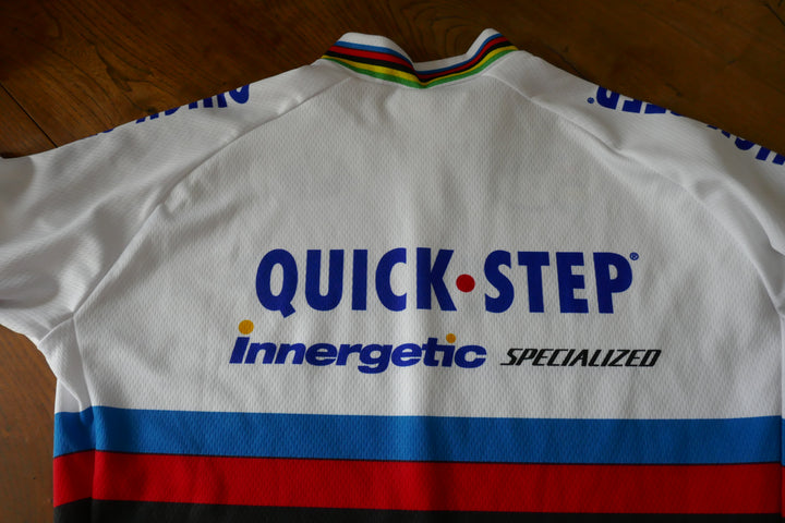 Quick Step 2006 - Paolo Bettini - Maillot Cuissard et Gants Champion du monde _ (L) #04035