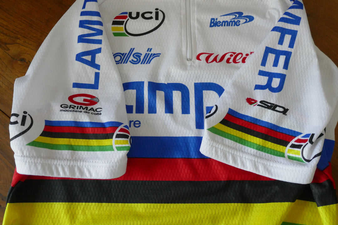 Lampre 2004 - Igor Astarloa - Maillot Champion du monde _ (L) #04071