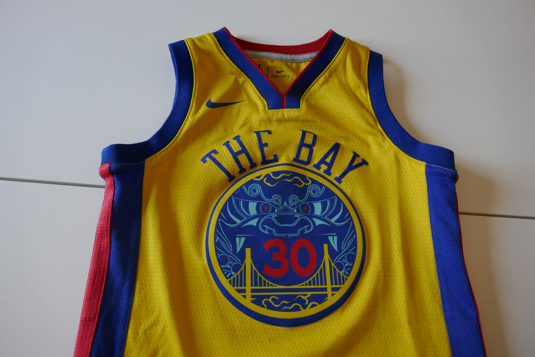 Golden State Warriors 2017/18 - Stephen Curry - Maillot City Edition _ (10ans) #01503