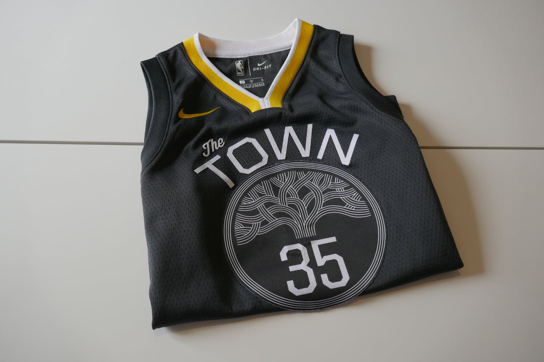 Golden State Warriors 2017/19 - Kevin Durant - Maillot Statement _ (8ans) #01549