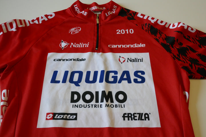 Tour d'Espagne Vuelta 2010 - Liquigas - Vincenzo Nibali - Maillot rouge commémoratif _ (XL) #04164