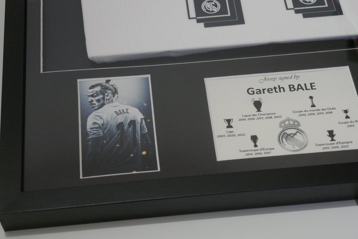 Real Madrid 2015/16 - Gareth Bale - Maillot signé et Encadré _ #00973