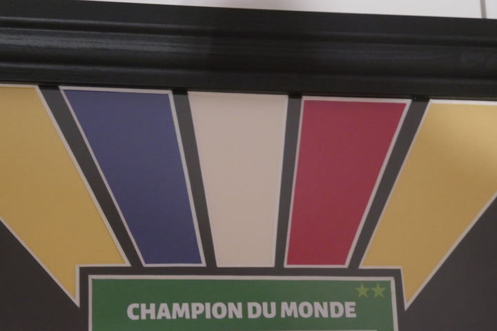 Natation - Léon Marchand - Carte signée et Encadrée _ #03319