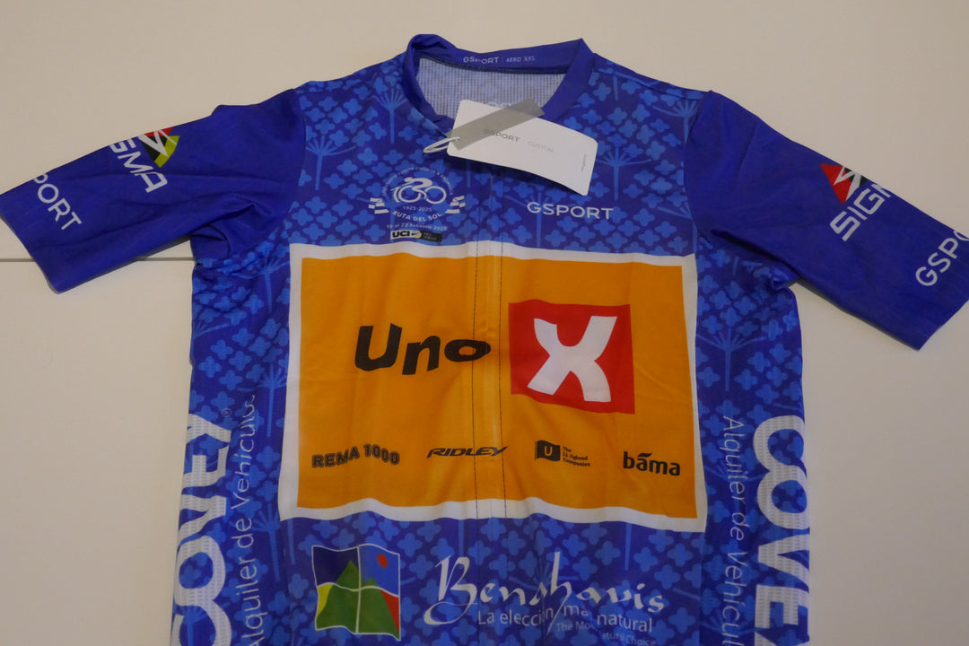 Tour d'Andalousie 2025 - Uno X - Andreas Leknessund - Maillot bleu distinctif _ (XXS) #04282