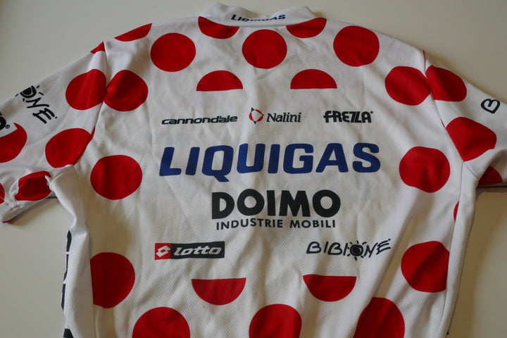 Tour de France 2009 - Liquigas - Franco Pellizotti - Maillot à pois commémoratif _ (L) #04288