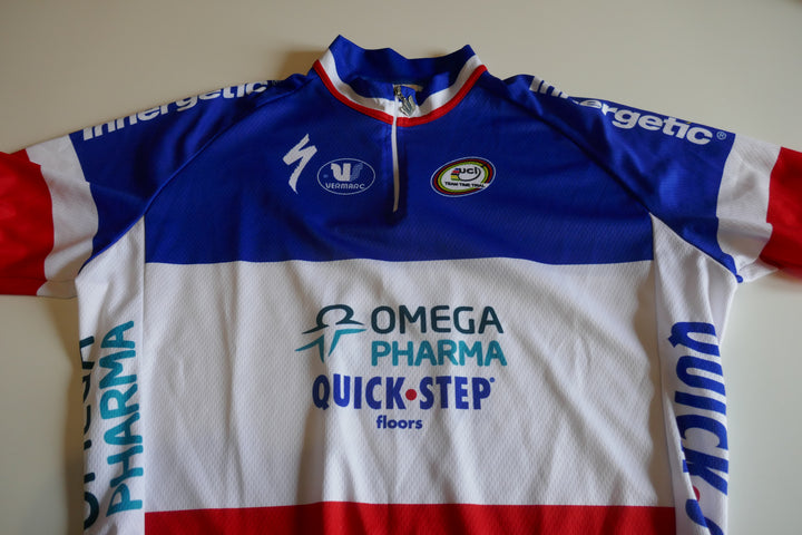 Quick Step Omega Pharma 2012 - Sylvain Chavanel - Maillot Champion de France _ (XL) #04300