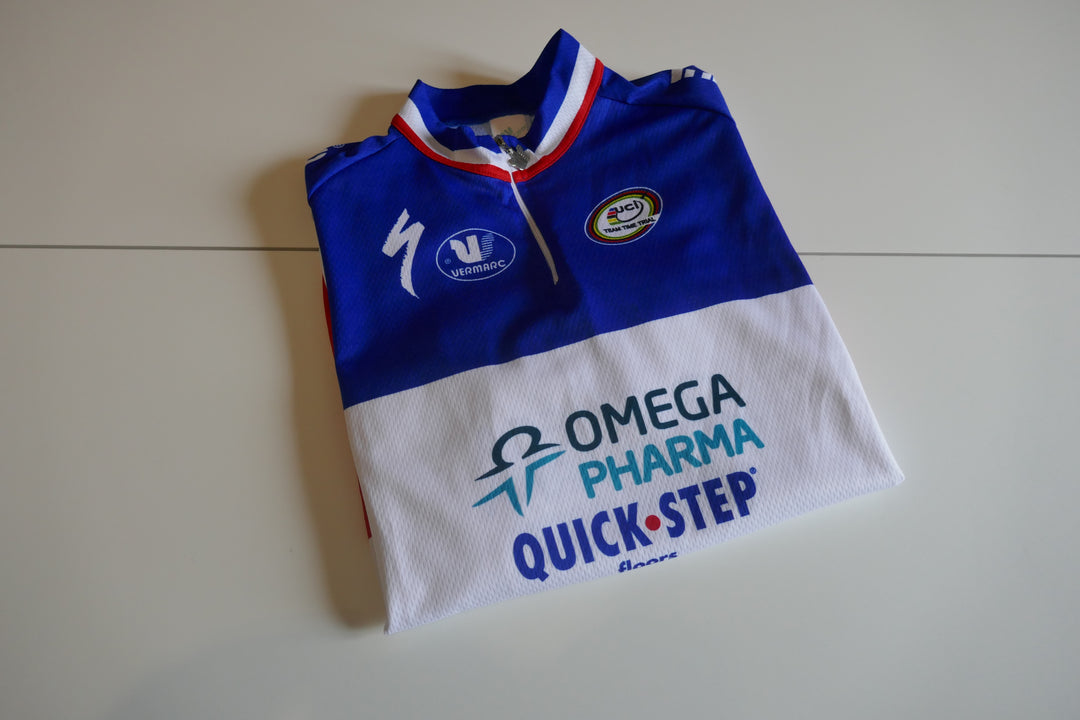 Quick Step Omega Pharma 2012 - Sylvain Chavanel - Maillot Champion de France _ (XL) #04300