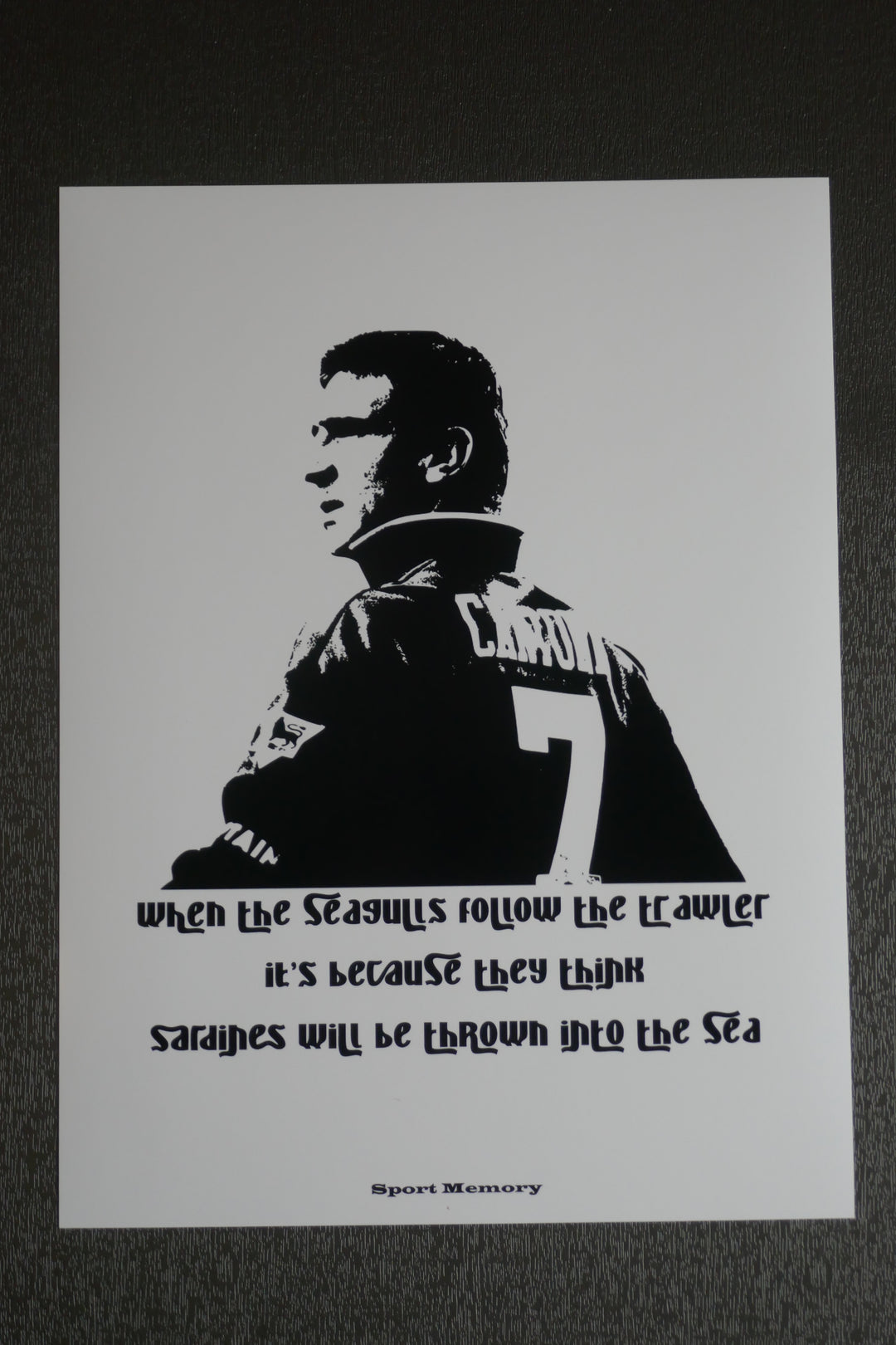 Eric Cantona - Les Mouettes - Tirage sans cadre _ (30x40)