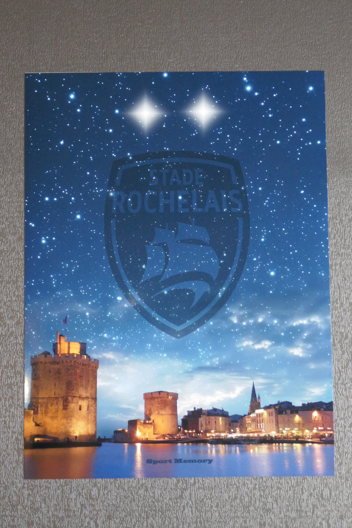 Stade Rochelais - Vieux Port & nuit étoilée - Tirage sans cadre _ (30x40)