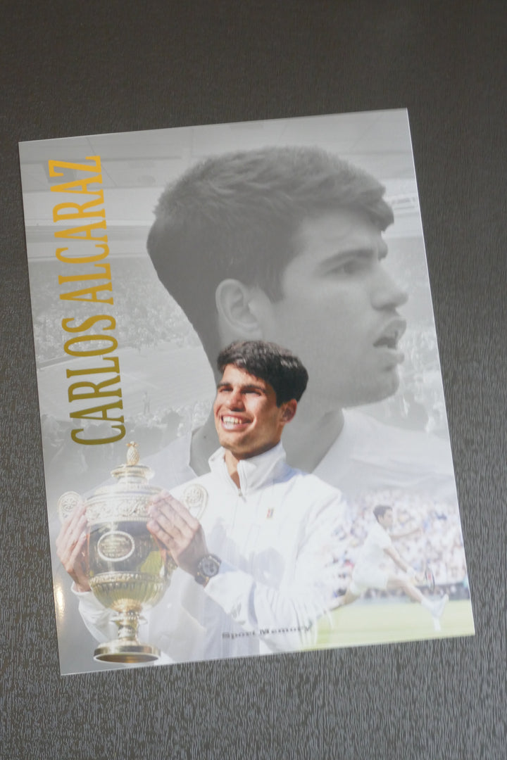 Carlos Alcaraz - Wimbledon - Tirage sans cadre _ (30x40)