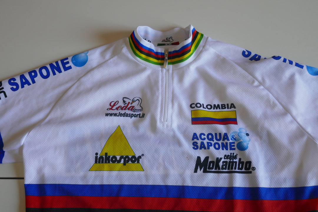 Columbia Acqua & Sapone - Maillot Champion du monde _ (S) #04347