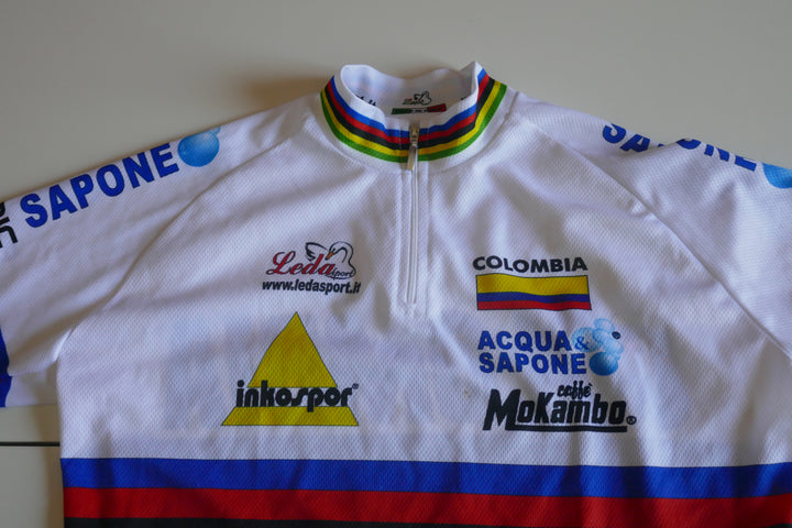 Columbia Acqua & Sapone - Maillot Champion du monde _ (S) #04347