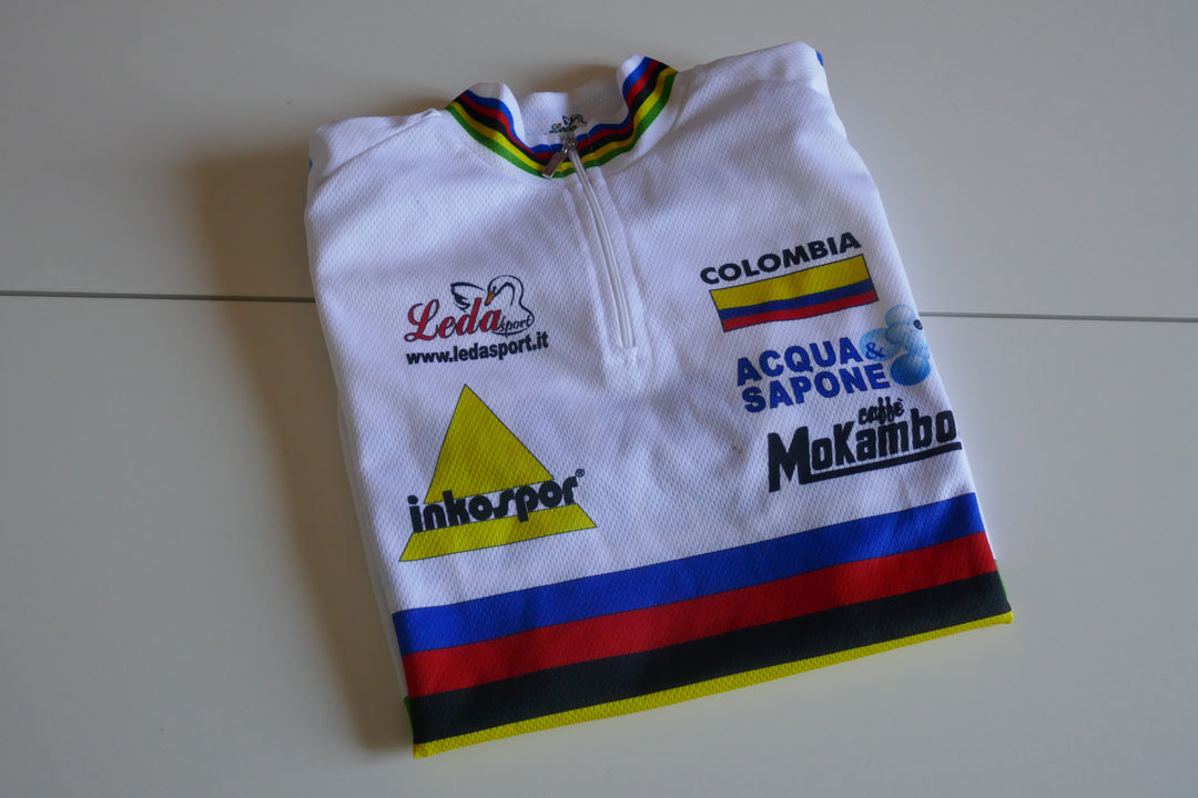 Columbia Acqua & Sapone - Maillot Champion du monde _ (S) #04347