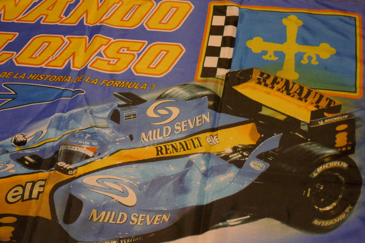 Formule 1 - Renault F1 team - Fernando Alonso - Drapeau _ #04381
