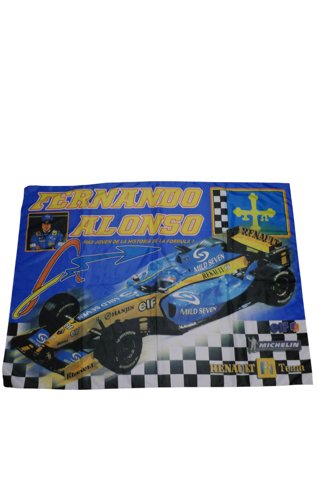 Formule 1 - Renault F1 team - Fernando Alonso - Drapeau _ #04381