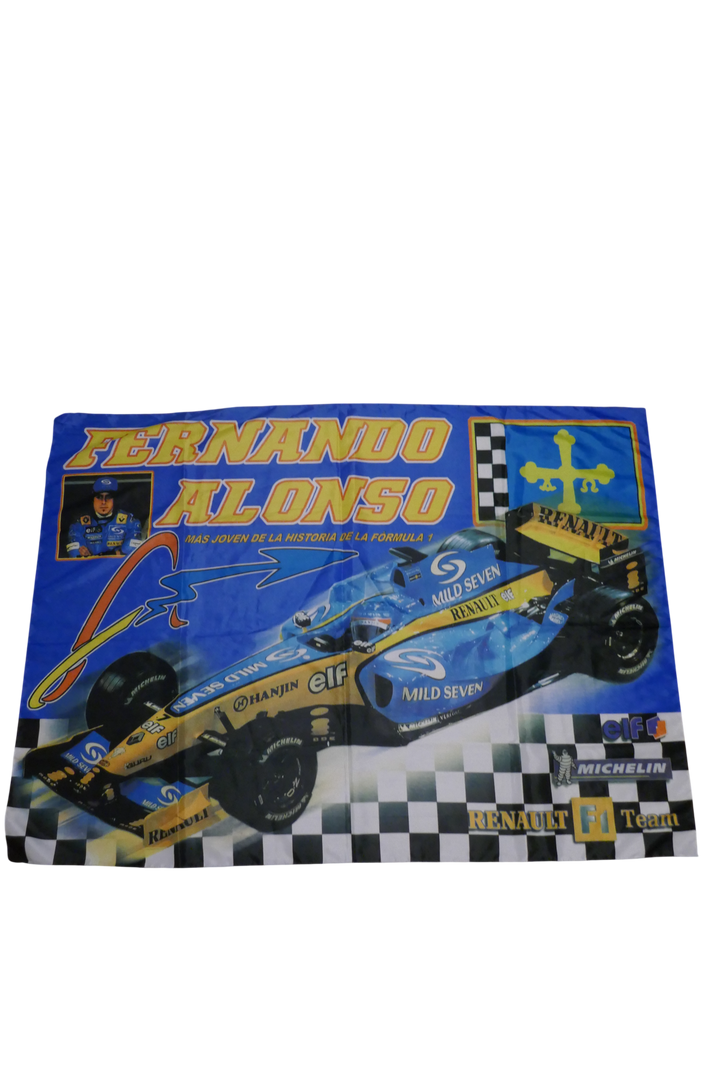 Formule 1 - Renault F1 team - Fernando Alonso - Drapeau _ #04381