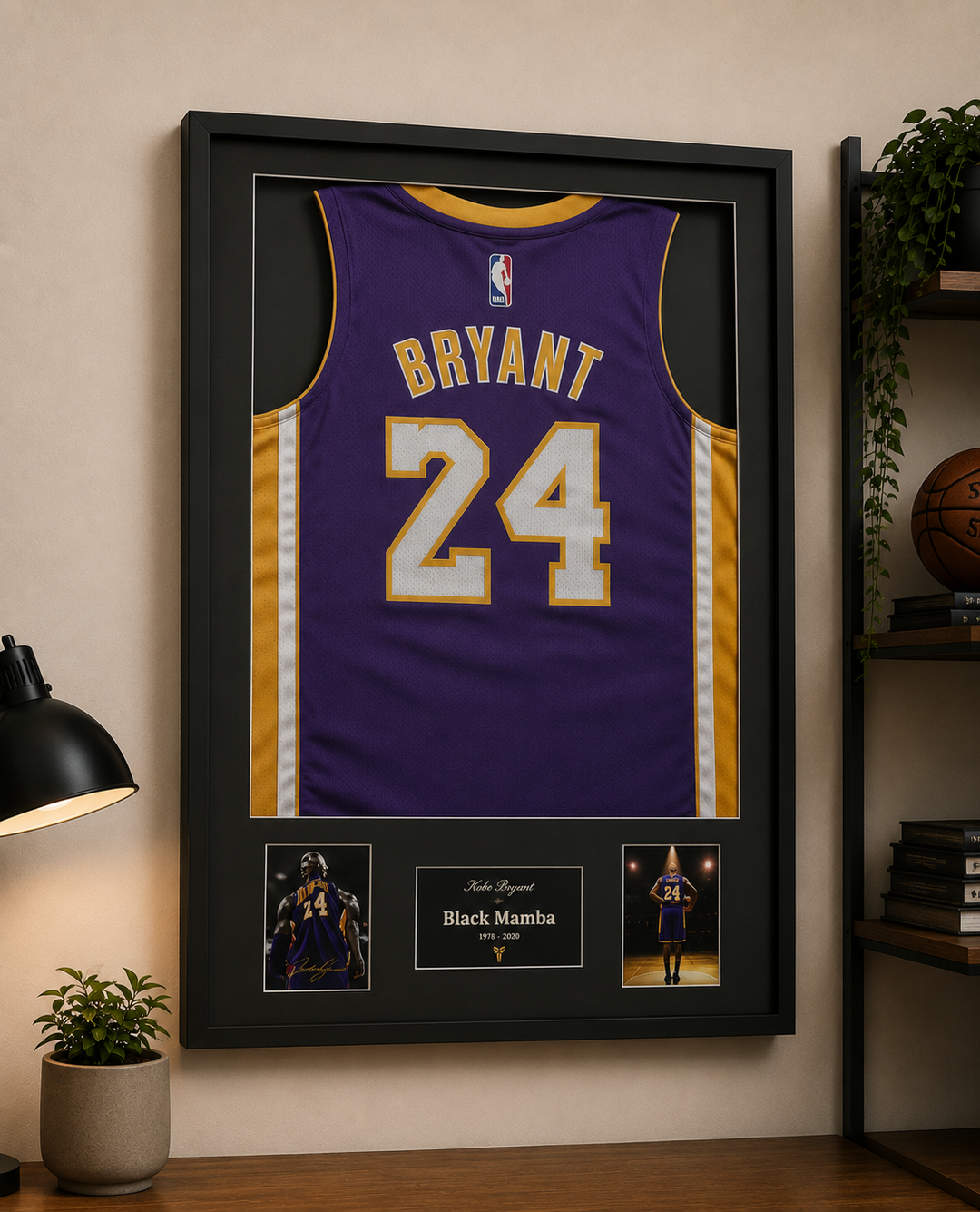 Los Angeles Lakers - Kobe Bryant - Maillot Encadré _ #01433