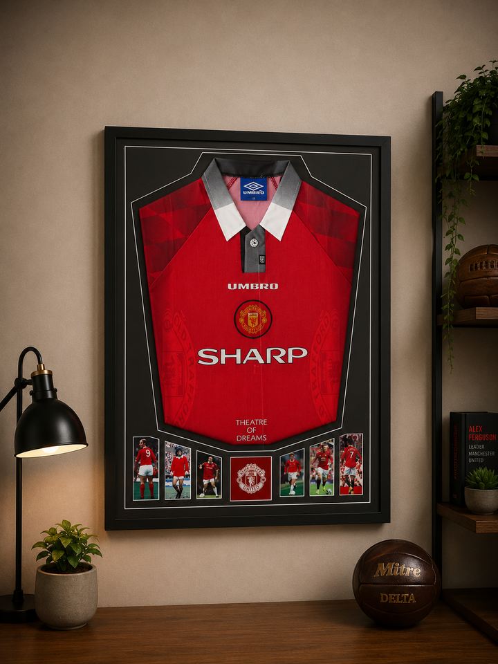 Manchester United 1996/97 - Maillot Encadré _ #02623