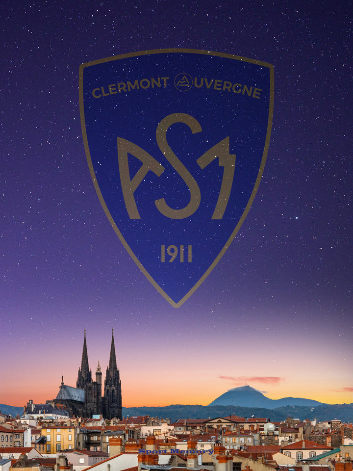 ASM Clermont Auvergne - Clermont nuit étoilée - Tirage sans cadre _ (30x40)